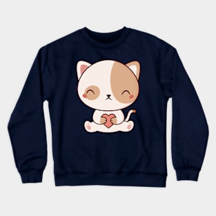 Kawaii Cute Cat Kitten Crewneck Sweatshirt